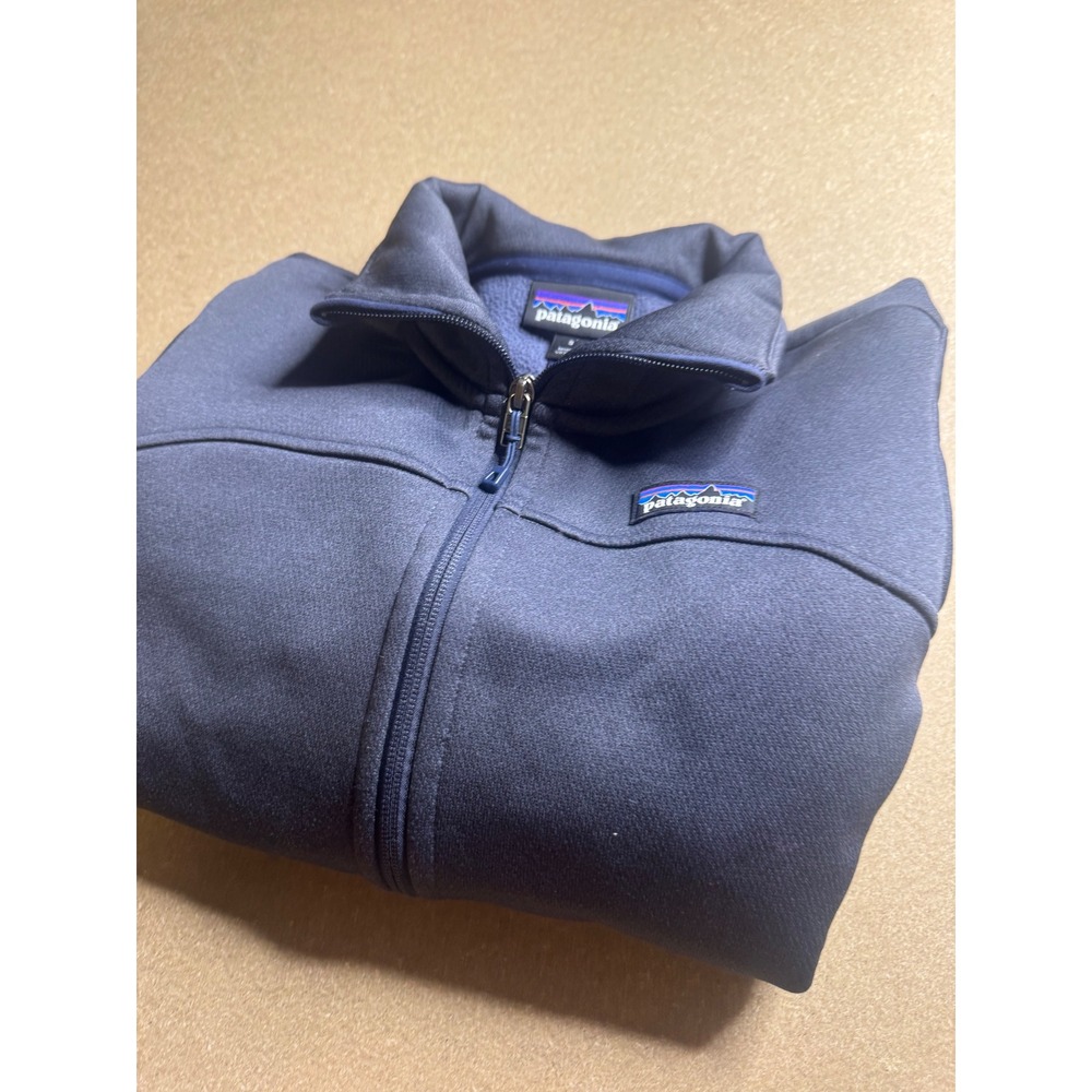 Patagonia Performance Better Sweater Full Zip Fleece Jacket Navy Blue‎ 26035 S